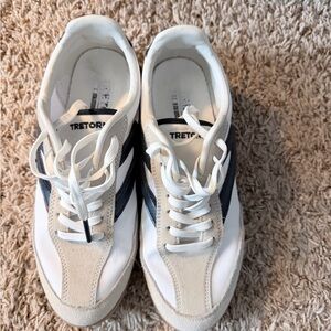 Tretorn Men's White and Beige Sneakers